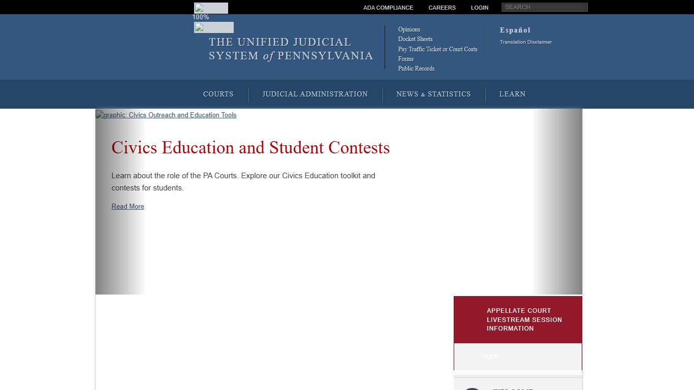 Home | Unified Judicial System of Pennsylvania