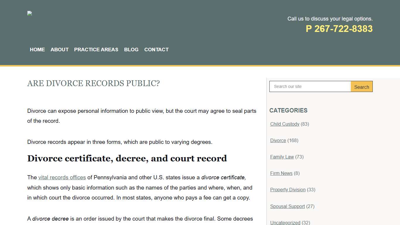 Are divorce records public? | Michael E. Eisenberg