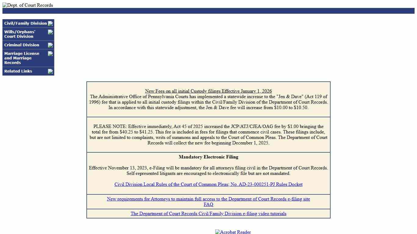 Allegheny County Department of Court Records